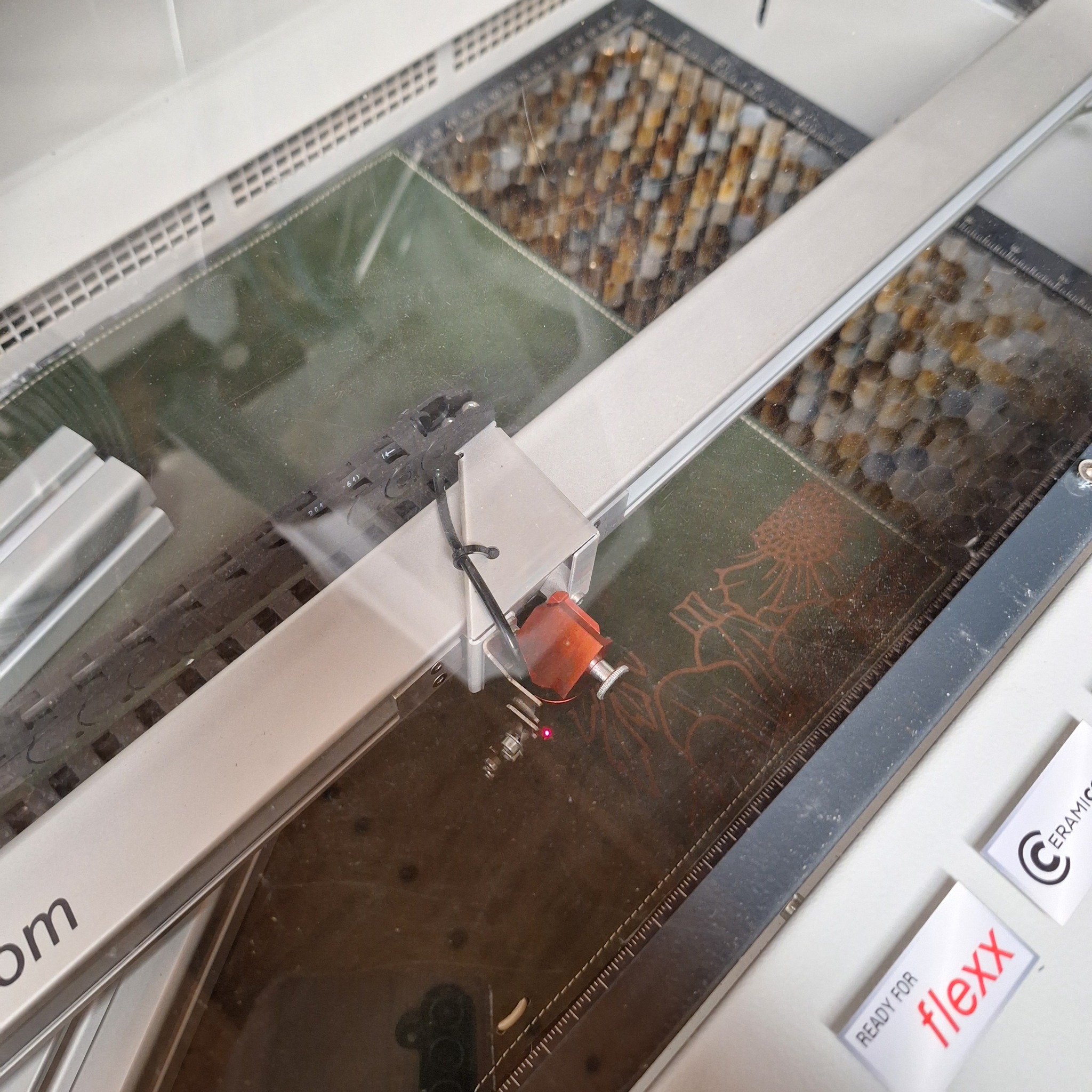 Werkbank in het atelier